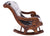 Hair-On Cowhide Wooden Handcrafted Rocking Chair