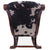 Hair-On Cowhide Wooden Handcrafted Rocking Chair