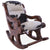 Hair-On Cowhide Wooden Handcrafted Rocking Chair