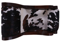 Thumbnail for Hair-On Cowhide Wooden Handcrafted Rocking Chair