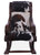 Hair-On Cowhide Wooden Handcrafted Rocking Chair