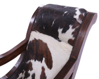 Thumbnail for Hair-On Cowhide Wooden Handcrafted Rocking Chair