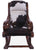 Hair-On Cowhide Wooden Handcrafted Rocking Chair