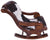 Hair-On Cowhide Wooden Handcrafted Rocking Chair