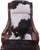 Hair-On Cowhide Wooden Handcrafted Rocking Chair