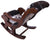 Hair-On Cowhide Wooden Handcrafted Rocking Chair