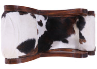 Thumbnail for Hair-On Cowhide Wooden Handcrafted Rocking Chair