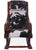 Hair-On Cowhide Wooden Handcrafted Rocking Chair