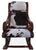 Hair-On Cowhide Wooden Handcrafted Rocking Chair