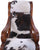 Hair-On Cowhide Wooden Handcrafted Rocking Chair