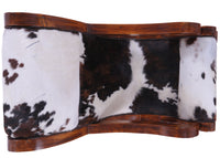 Thumbnail for Hair-On Cowhide Wooden Handcrafted Rocking Chair