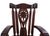 Wooden Rocking Chair Handcarved Back Sunflower Removable Hair-On Cowhide Pillow