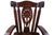 Wooden Rocking Chair Handcarved Back Sunflower Removable Hair-On Cowhide Pillow