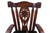 Wooden Rocking Chair Handcarved Back Sunflower Removable Hair-On Cowhide Pillow