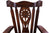 Wooden Rocking Chair Handcarved Back Sunflower Removable Hair-On Cowhide Pillow