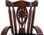 Wooden Rocking Chair Handcarved Back Sunflower Removable Hair-On Cowhide Pillow