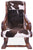 Hair-On Cowhide Wooden Handcrafted Rocking Chair