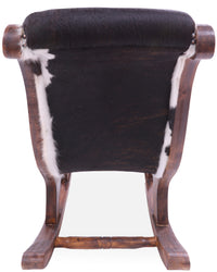 Thumbnail for Hair-On Cowhide Wooden Handcrafted Rocking Chair