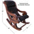 Hair-On Cowhide Wooden Handcrafted Rocking Chair