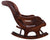 Hair-On Cowhide Wooden Handcrafted Rocking Chair
