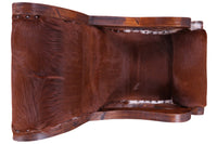 Thumbnail for Hair-On Cowhide Wooden Handcrafted Rocking Chair