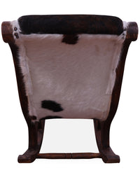 Thumbnail for Hair-On Cowhide Wooden Handcrafted Rocking Chair