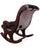 Hair-On Cowhide Wooden Handcrafted Rocking Chair