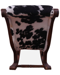 Thumbnail for Hair-On Cowhide Wooden Handcrafted Rocking Chair