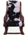 Hair-On Cowhide Wooden Handcrafted Rocking Chair