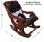 Hair-On Cowhide Wooden Handcrafted Rocking Chair