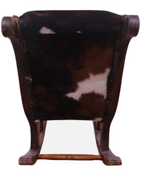 Thumbnail for Hair-On Cowhide Wooden Handcrafted Rocking Chair