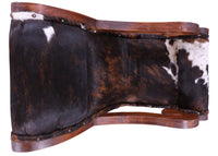 Thumbnail for Hair-On Cowhide Wooden Handcrafted Rocking Chair