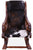 Hair-On Cowhide Wooden Handcrafted Rocking Chair
