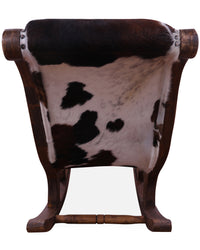 Thumbnail for Hair-On Cowhide Wooden Handcrafted Rocking Chair
