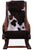 Hair-On Cowhide Wooden Handcrafted Rocking Chair