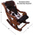 Hair-On Cowhide Wooden Handcrafted Rocking Chair