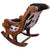 Hair-On Cowhide Wooden Handcrafted Rocking Chair