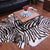 Zebra Animal Print Natural Cowhide Rug