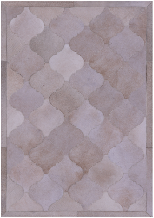 Champagne Patchwork Natural Cowhide Rug - 3' 6
