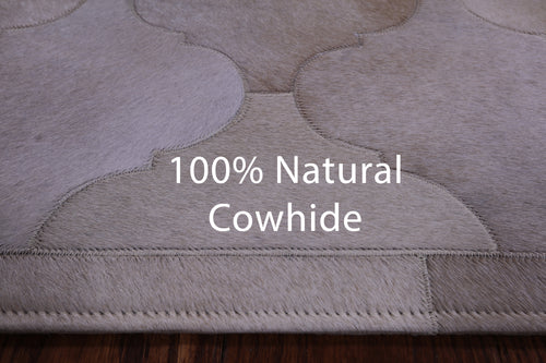 Champagne Patchwork Natural Cowhide Rug - 3' 6