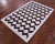 Brown & White Patchwork Black Natural Cowhide Rug - 3' 5" x 5' 0"