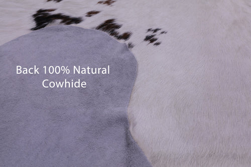 Salt & Pepper Natural Brown Cowhide Rug - X-Large 7'1
