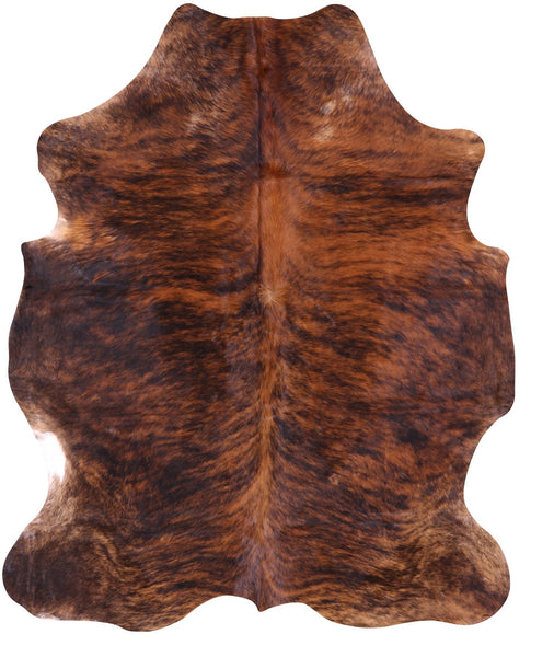 Brindle Brown Natural Cowhide Rug - Large 7'4"H x 5'11"W
