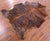 Brindle Brown Natural Cowhide Rug - Large 7'4"H x 5'11"W