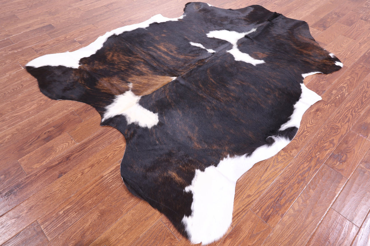 Brindle Natural Cowhide Rug - XLarge 7'3"H x 6'1"W