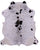 Black & White Natural Cowhide Rug - XLarge 7'0"H x 6'6"W