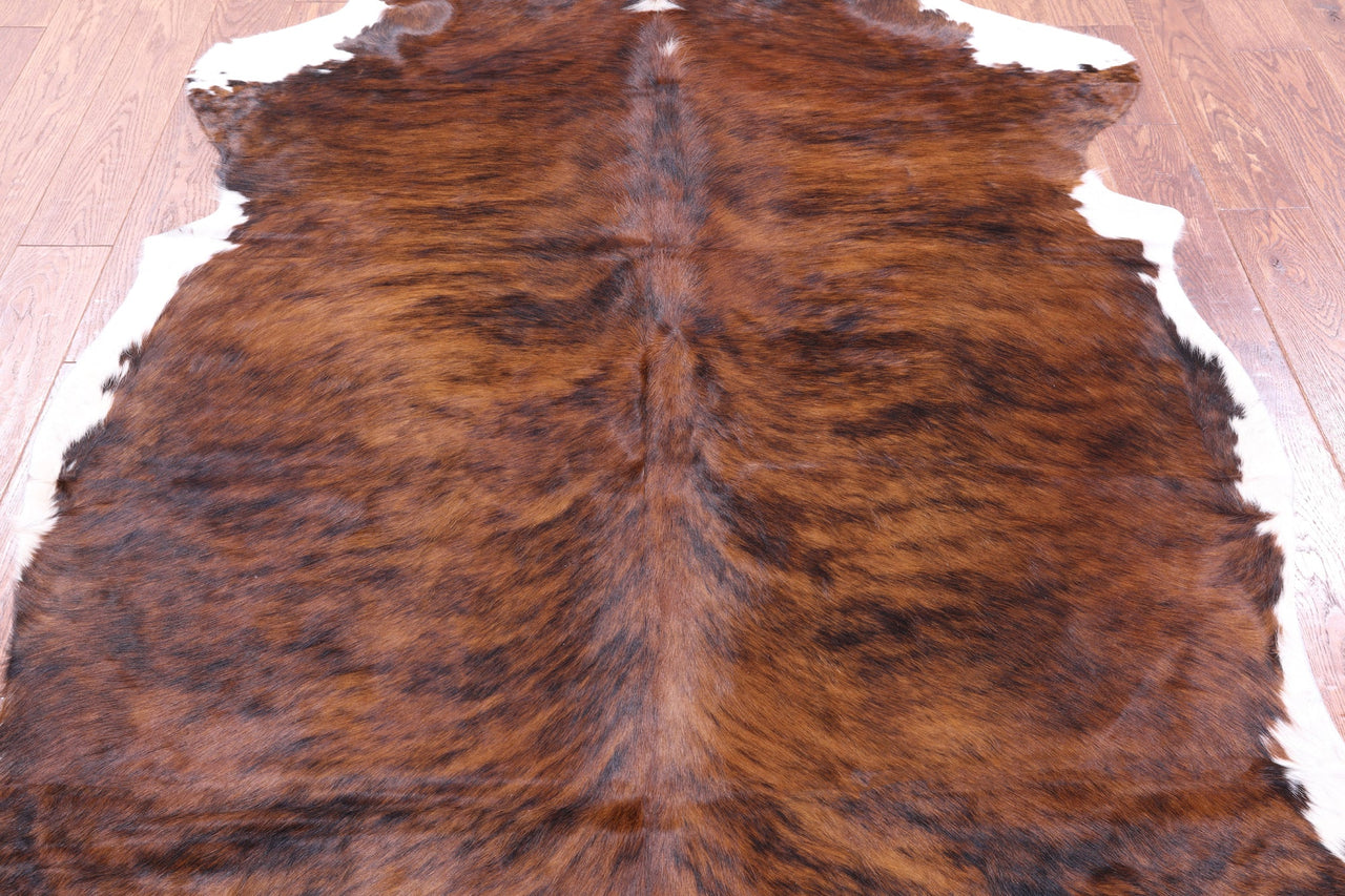 Brindle Brown Natural Cowhide Rug - Large 6'8"H x 5'8"W