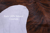 Thumbnail for Brindle Brown Natural Cowhide Rug - Large 6'8