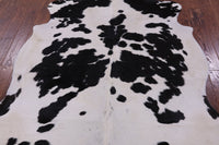 Thumbnail for Black & White Natural Cowhide Rug - Large 7'3