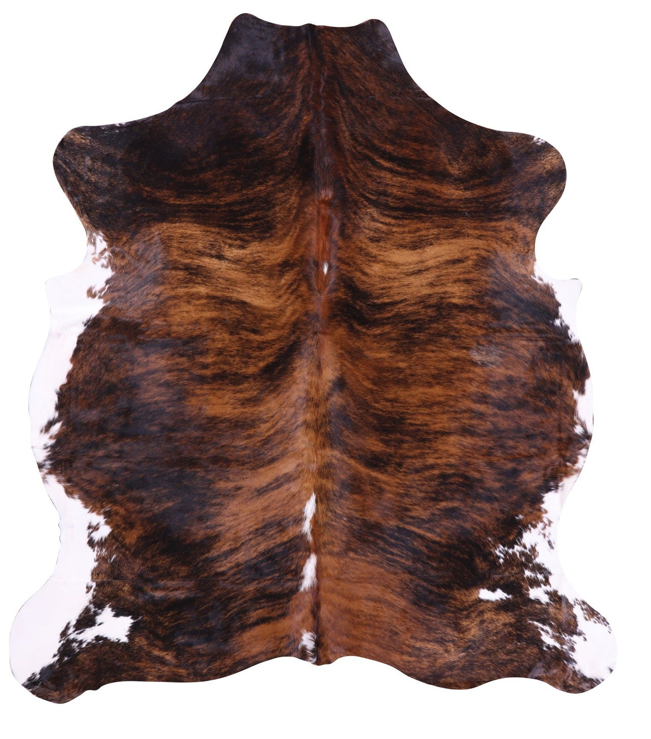 Brindle Natural Cowhide Rug - Large 7'3"H x 6'7"W